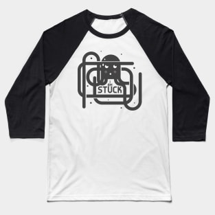 I'm Stuck Octopus Baseball T-Shirt